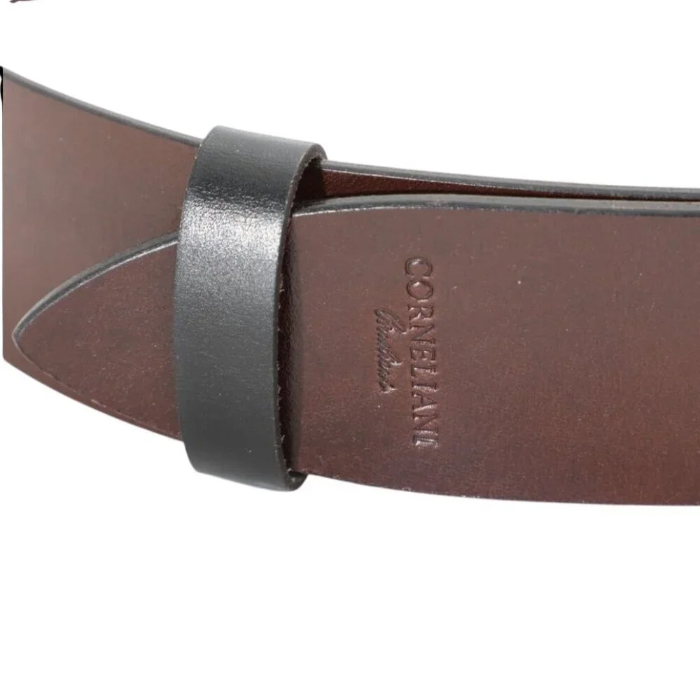 NWT Corneliani Women’s Wide Leather Statement Belt US 30 IT 75 Brown MSRP $395